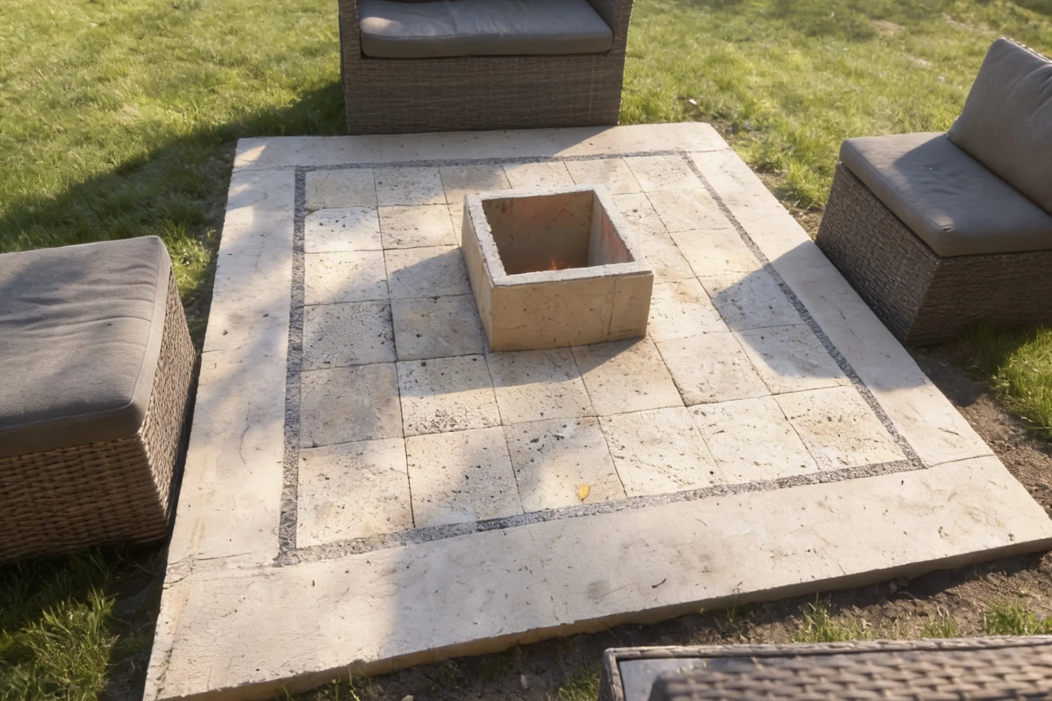 A concrete patio, Southern Ontario